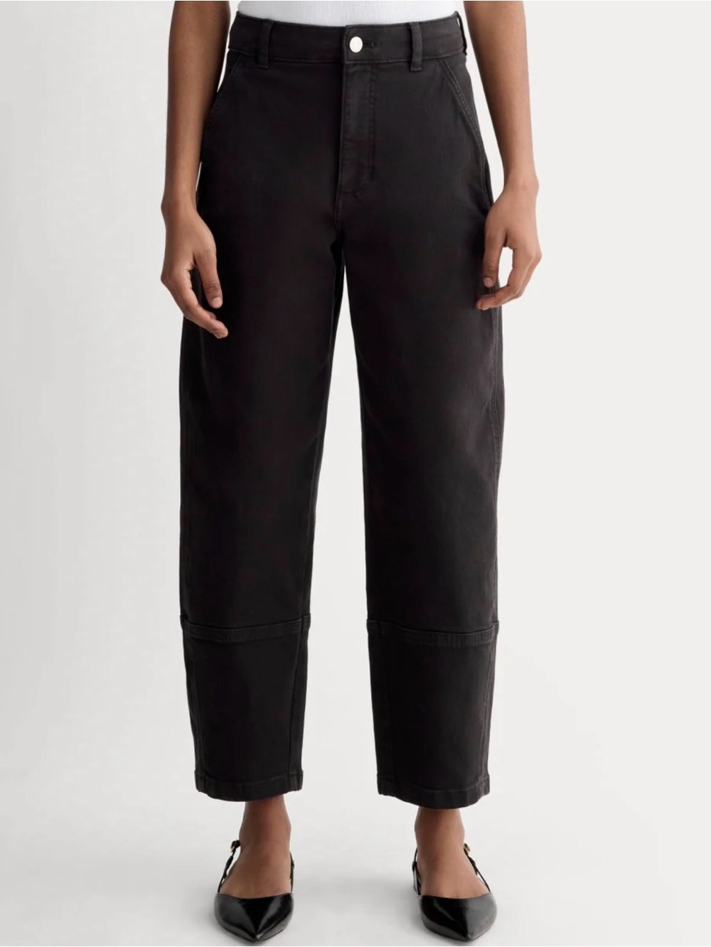 EVERLANE The Utility Barrel Pant in Black Size 6